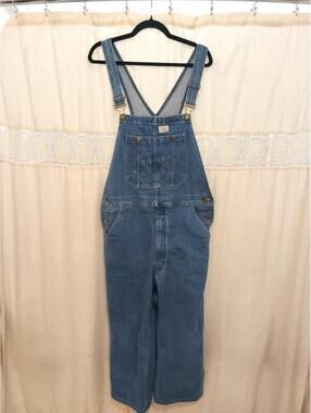 HISEA Men Bib and Brace Dungaree Overalls Heavy Duty Workwear Coveralls 34X30